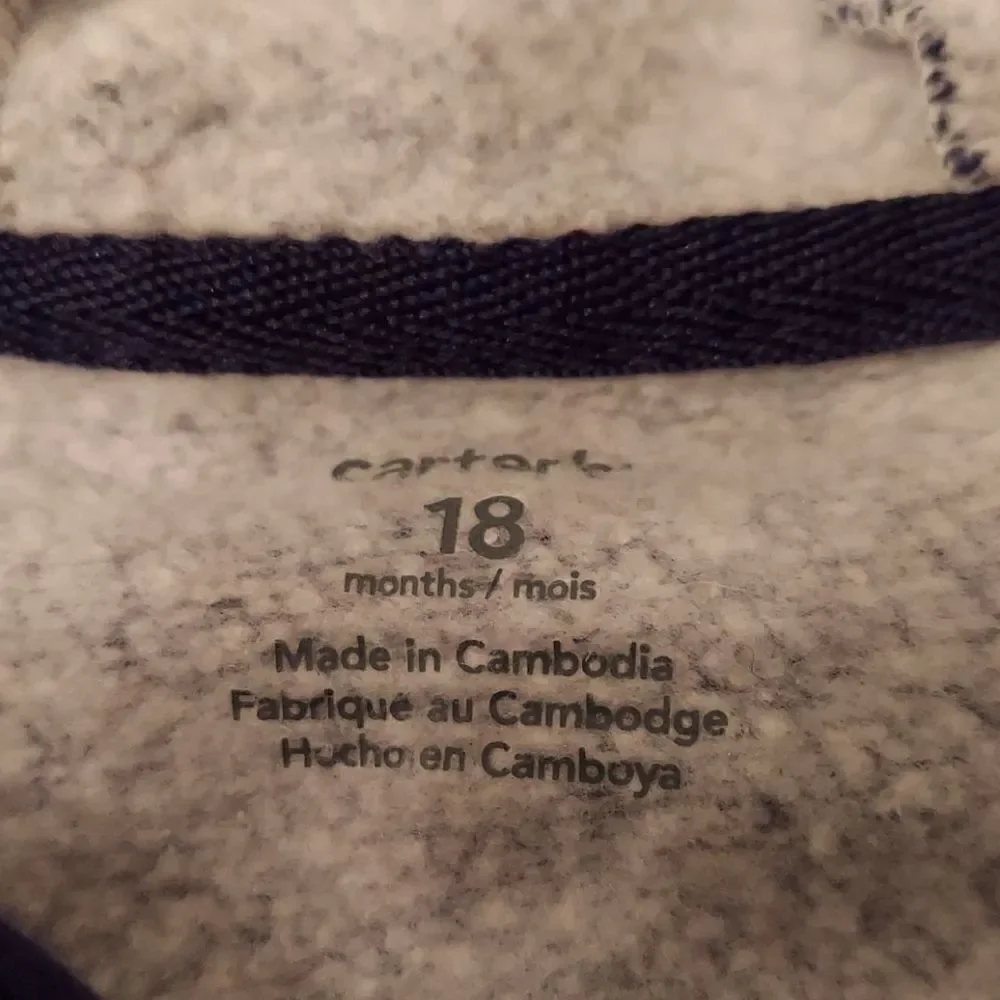 Carter's Blue Racoon Hooded Jumpsuit 18M